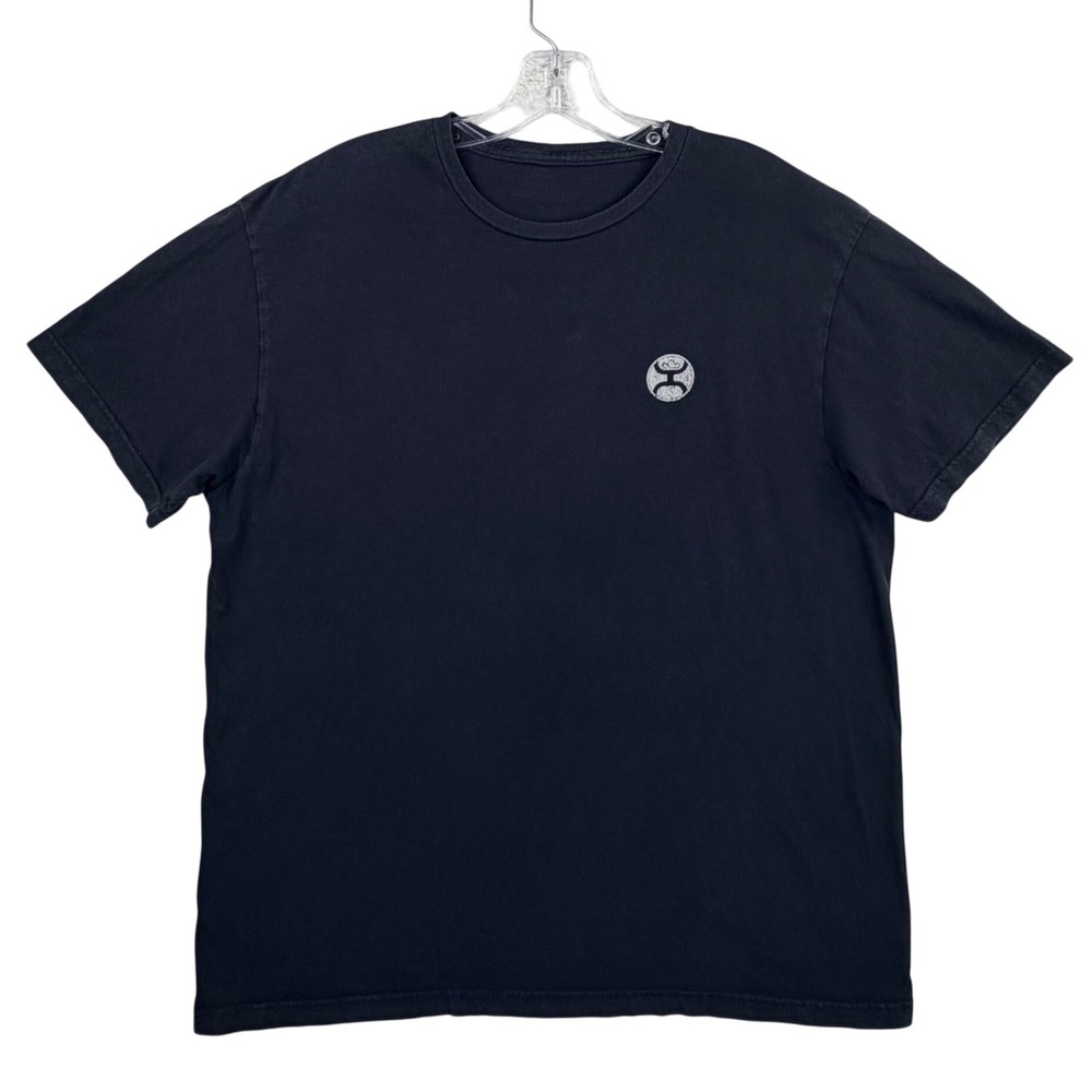 Hooey Graphic T-Shirt Men XL Black Cotton Short Sleeve Western Logo Tee - Picture 2 of 7